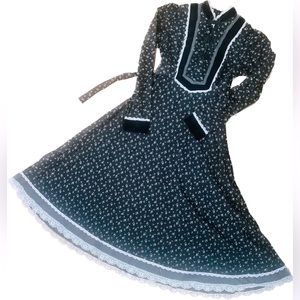 Rare Vintage 1970’s Gunne Sax by Jessica bib prairie cottage midi dress size XS